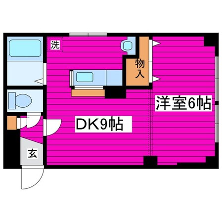 本町1条2丁目 徒歩3分 2階の物件間取画像